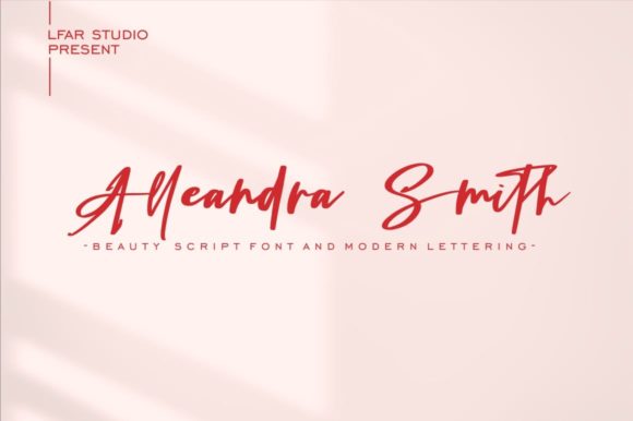 Alleandra Smith: A Refined Handwritten Font for Elegant Brand Moments