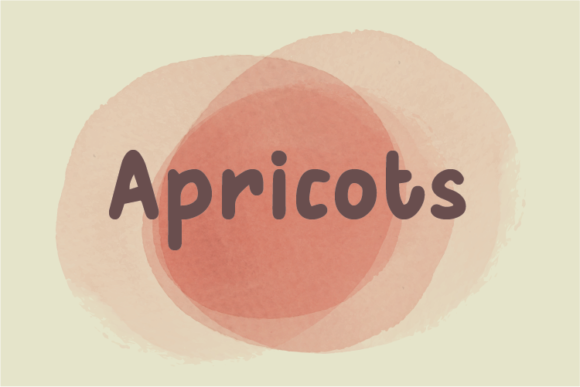 Apricots Font: Handwritten Elegance