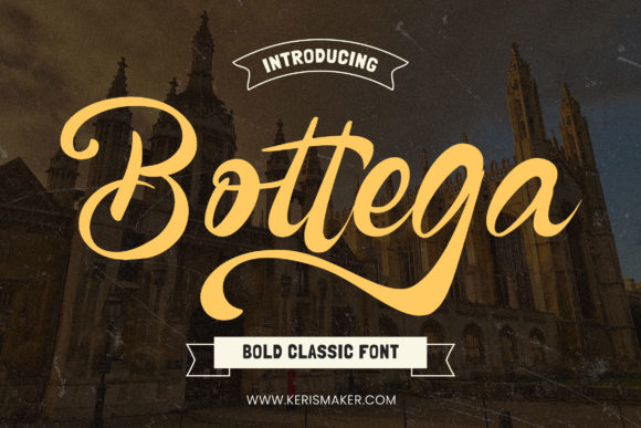 Bottega: A Handwritten Font for Business