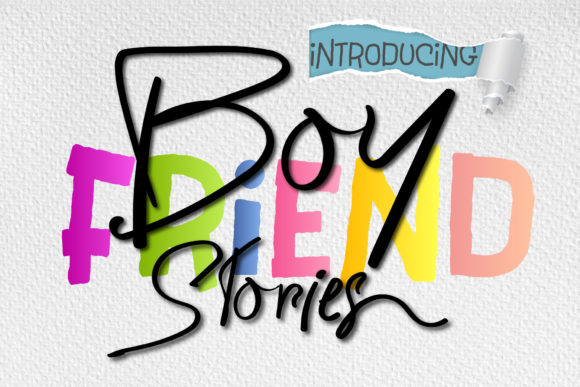 Boyfriend Stories: A Handwritten Display Font That Feels Like a Real Conversation