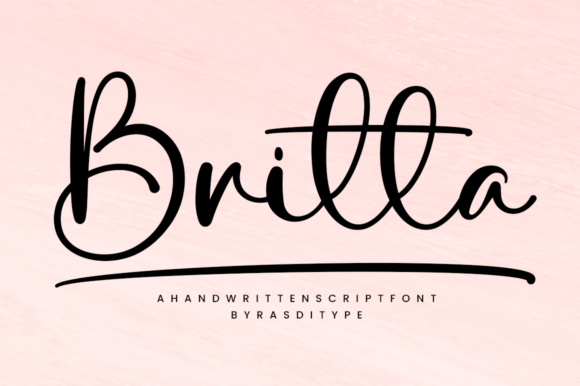 Britta: A Handwritten Font for Elegant Design