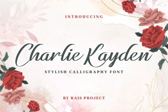 Charlie Kayden Font: Elegant Script for Editorial Design