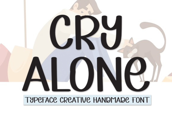 Cry Alone: A Friendly Handwritten Font for Warm Brand Identities