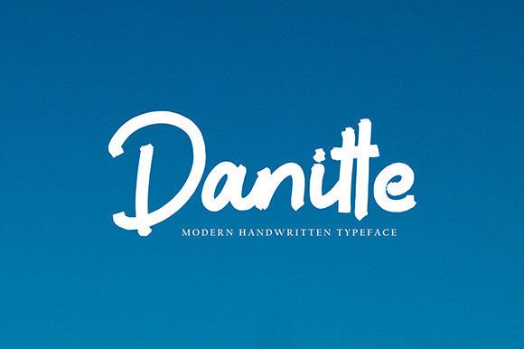 Danitte: A Bold, Modern Handwritten Font for Real Branding