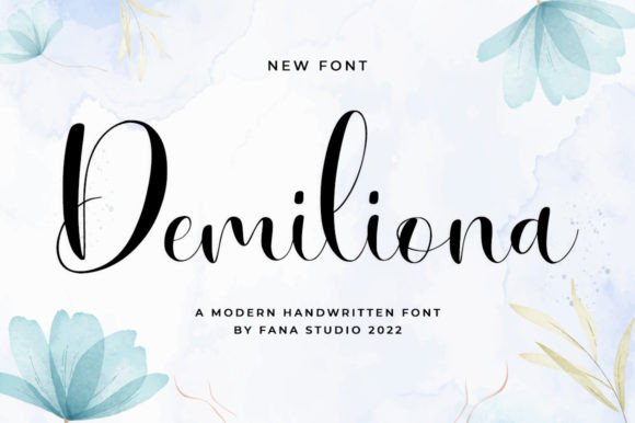 Demiliona: A Sweet, Cursive Font That Strengthens Your Brand