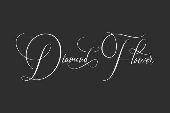Diamond Flower: A Delicate Script Font