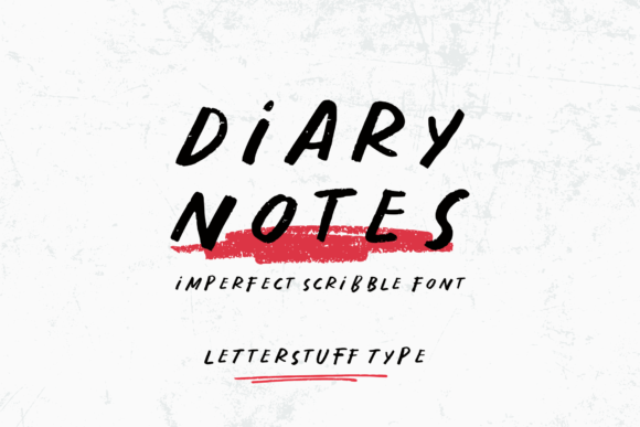 Diary Notes Font for Creative Makers