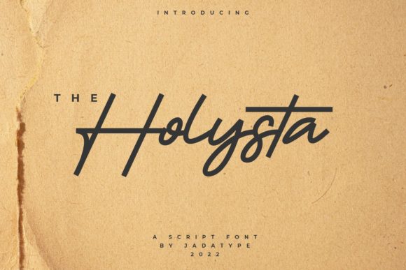 Explore Holysta, a Graceful Script Font
