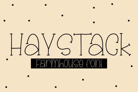 Haystack: A Quirky Font for Business Branding