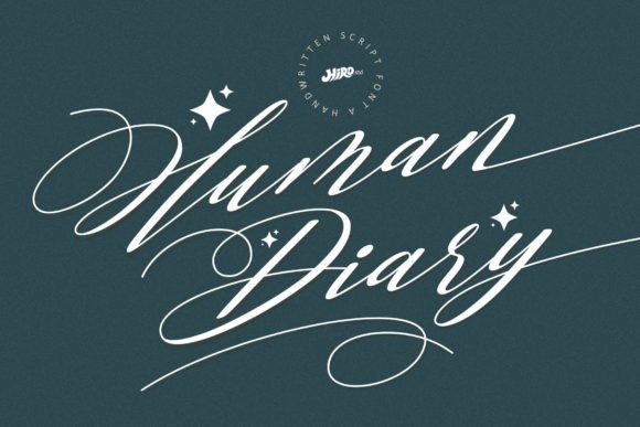 Human Diary Font for Web Design