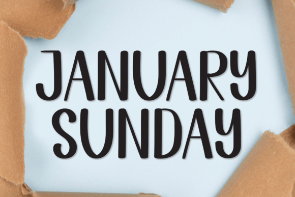 January Sunday: A Handwritten Display Font for Editorial Warmth