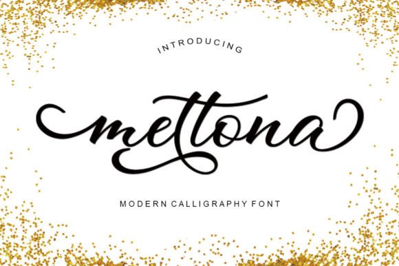 Mettona: A Modern Script Font