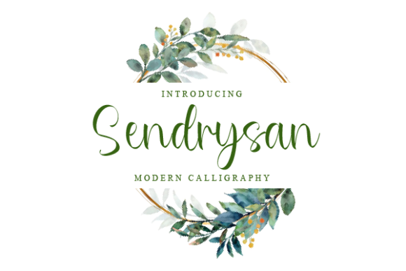 Sendrysan: A Modern Script Typeface