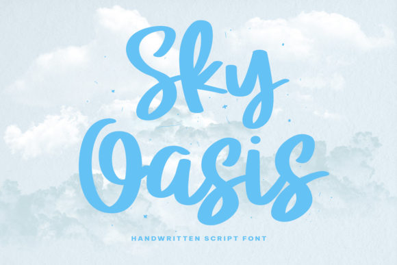 Sky Oasis: A Script Font for Elegant Web Design