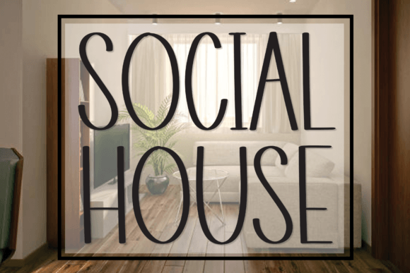 Social House: A Tall, Simple Handwritten Font That Works