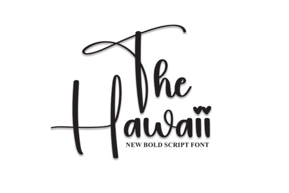 The Hawaii Font: Elegant Script for Craft Projects
